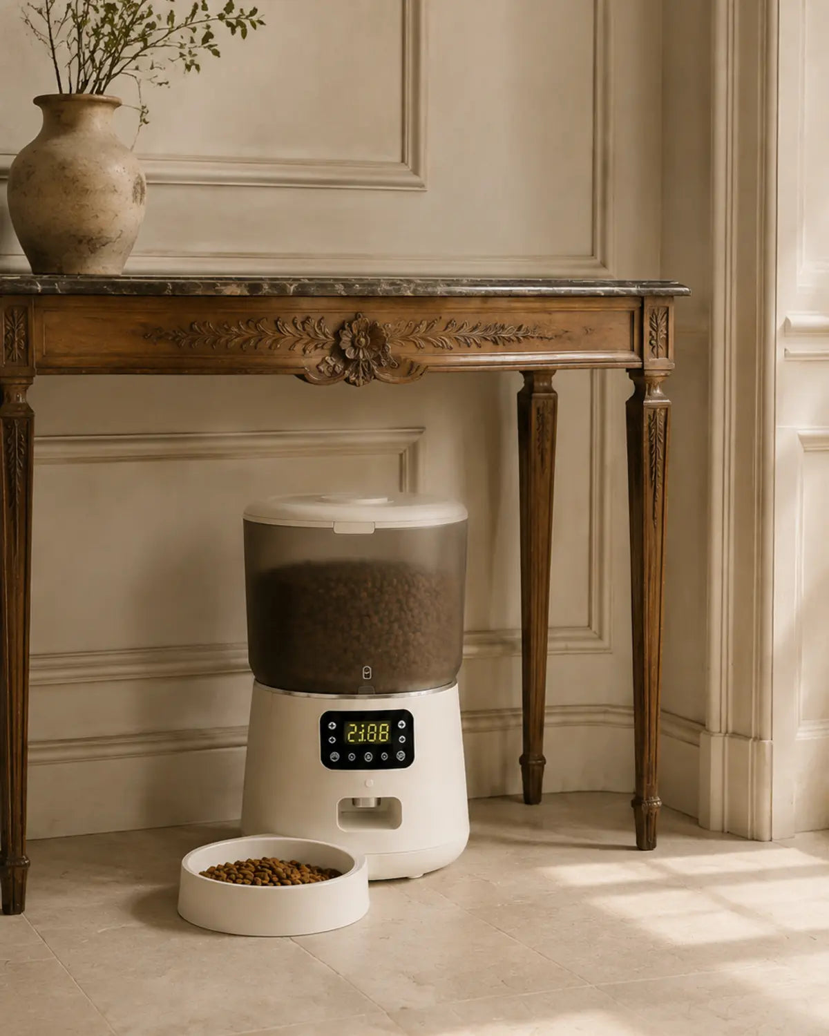 Distributeur Sérénité ivoire dans un intérieur classique